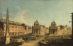 Piazza del Popolo, Rome by imitator of Antonio Canaletto