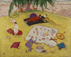 Picnic at Bedford Hills by Florine Stettheimer