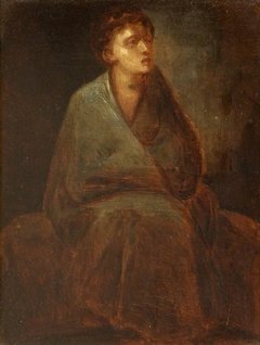 'Poor Kate', a Sketch (probably 'Crazy Kate' from the 1785 poem, The Task, Book 1: The Sofa by William Cowper, 1731 - 1800) by manner of Thomas Barker