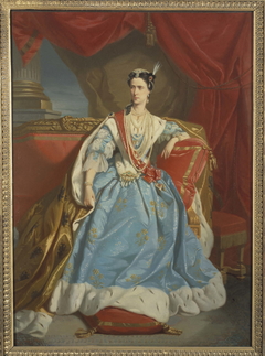 Portrait de Rachel (Élisa Félix, dite), 1821-1858, sociétaire de la Comédie française, dans le rôle de Catherine I de la "Csarine" de Scribe by Edmond Geffroy