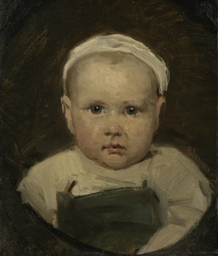 Portrait of a child by Bernard Blommers