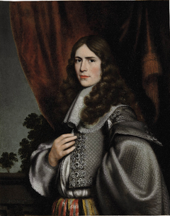 Portrait of a gentleman, half-length, in a gray coat
