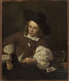 Portrait of a Young Man Seated Smoking