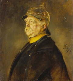 Portrait of Bismarck as officer by Franz von Lenbach