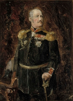 Portrait of General Adjutant, Count Adolf Aminoff, Sketch by Albert Edelfelt