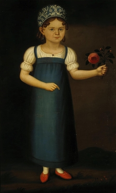 Portrait of Glafira Zimina, a Girl from a Merchant Family by Anonymous