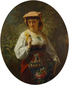 Portrait of italian woman by Carl Huns