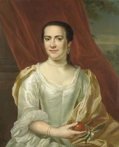 Portrait of Margaretha Leuveling, Wife of Justus Tjeenk by Herman Frederik van Hengel