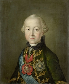 Portrait of Paul I, Emperor of Russia, at a young age by Unknown Artist