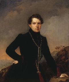 "Portrait of the Writer Alexander Muravyov "(1806-1874) by Pyotr Zakharov-Chechenets