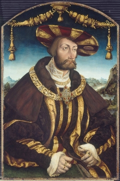 Portrait of William IV of Bavaria. by Hans Wertinger