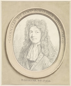 Portret van Cornelis Dusart by Frans Decker