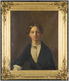 Portret van een onbekende dame by Henricus Egbertus Vinke