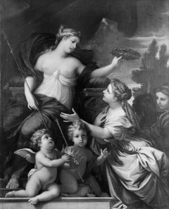 Queen Christina Crowned with Laurels by Wisdom