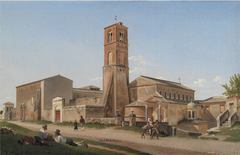 St. Agnes Outside the Walls, Rome by Christoffer Wilhelm Eckersberg