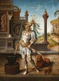 Saint Adrian by Master of the Beighem Altarpiece