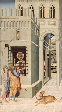 Saint John the Baptist in Prison Visited by Two Disciples