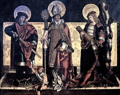 Saint Martin of Tours, Saint Eucharius and Saint Sebastian by Anonymous