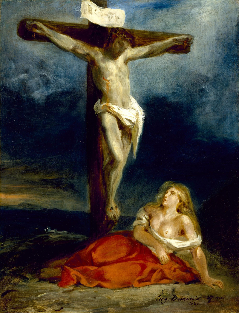 Saint Mary Magdalene at the Foot of the Cross