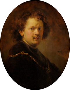 Self-portrait Bare-headed with Gold Chain