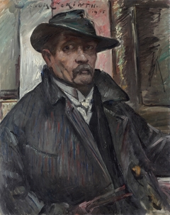 Self-Portrait with Hat and Coat by Lovis Corinth