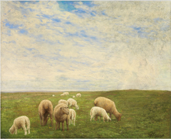 Sheep in a Landscape by Joseph Malachy Kavanagh