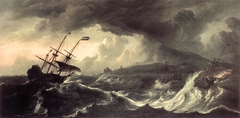 Ships in a Storm off the Norwegian Coast by Ludolf Bakhuizen