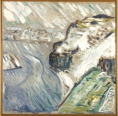 Snowstorm by the Sea by Edvard Munch