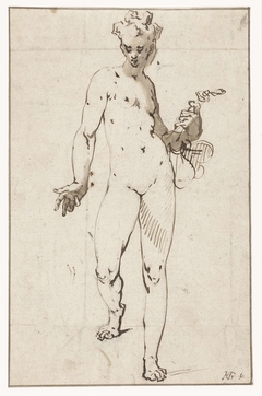 Standing Female nude by Hendrick Goltzius