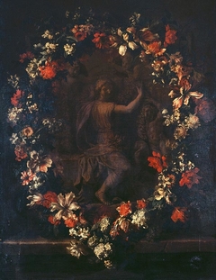 Still Life with Flowers and a Bas-relief