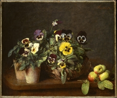 Still Life with Pansies by Henri Fantin-Latour