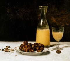 Still Life with Wine and Chestnuts