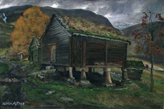 Storehouse in Jølster by Nikolai Astrup