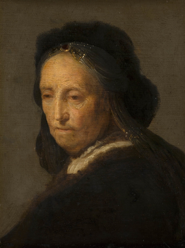 Study of an old woman (Rembrandt's mother)