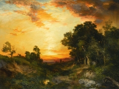 Sunset, Amagansett by Thomas Moran