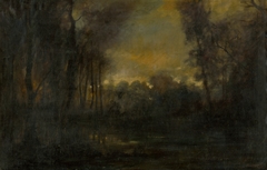 Swampy Landscape by László Mednyánszky