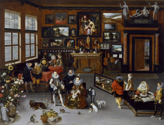 The Archdukes Albert and Isabella Visiting the Collection of Pierre Roose by Jan Brueghel the Elder