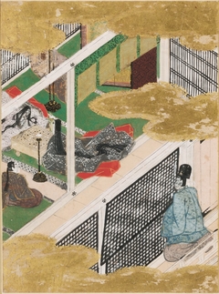 The Cicada Shell (Utsusemi), Illustration to Chapter 3 of the Tale of Genji (Genji monogatari) by Tosa Mitsunobu
