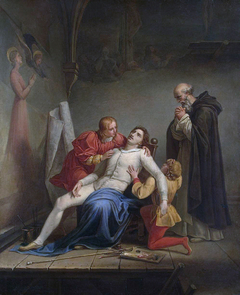 The Death of Masaccio by Auguste Couder