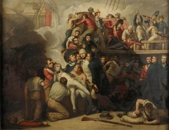 The death of Nelson at the Battle of Trafalgar, 21 October 1805
