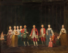The Family of Charles Emmanuel III of Sardinia by Giuseppe Duprà