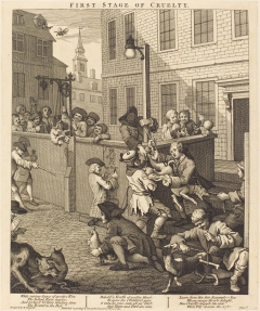 The First Stage of Cruelty by William Hogarth