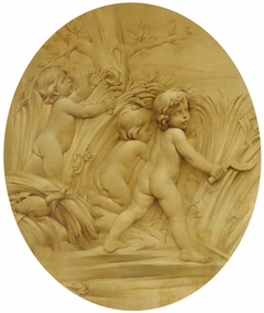 The Four Seasons: Summer: Putti Reaping (after Edmé Bouchardon) by Anonymous
