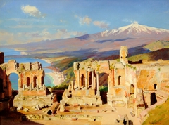 The Greek Theatre, Taormina, Sicily by William Logsdail