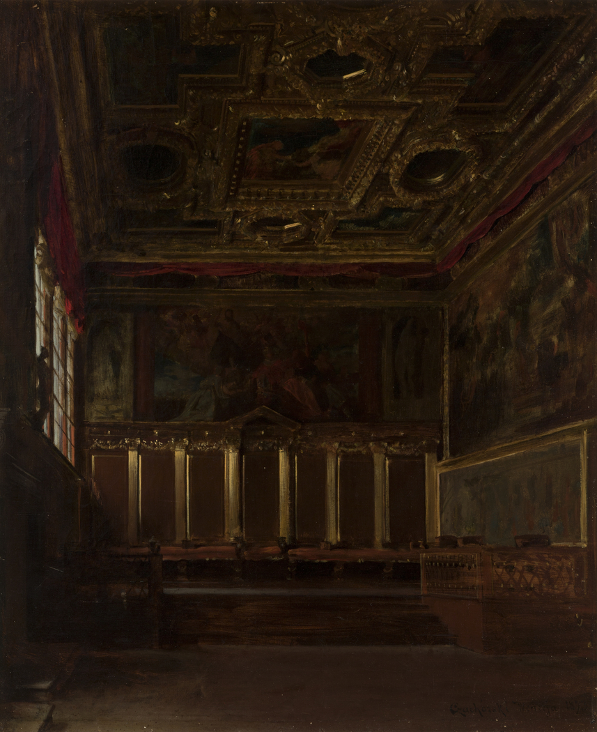 The Hall of Ambassadors in the Doge's Palace in Venice
