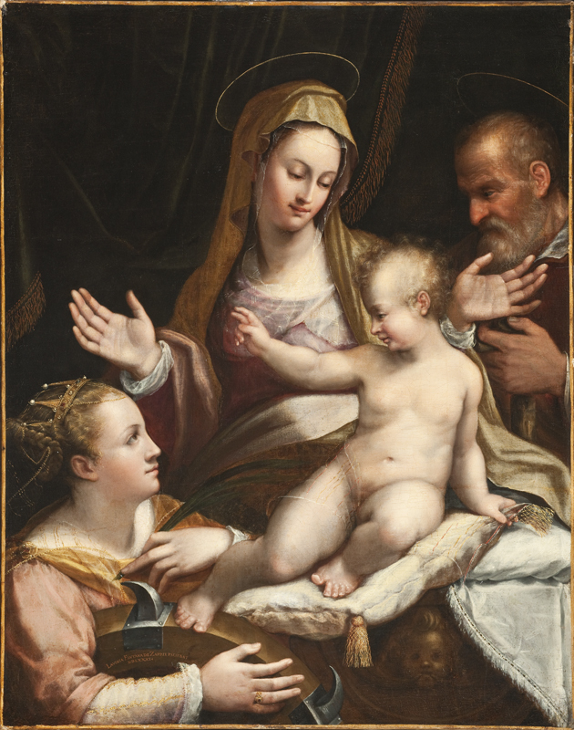 The Holy Family with Saint Catherine of Alexandria