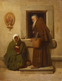 The Monk and the Beggar by Fyodor Bronnikov