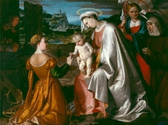 The Mystic Marriage of St. Catherine by Girolamo Romanino
