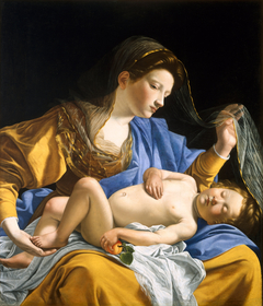 The Virgin with the Sleeping Christ Child by Orazio Gentileschi