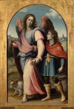 Tobie conduit par l'ange by Giovanni Antonio Sogliani